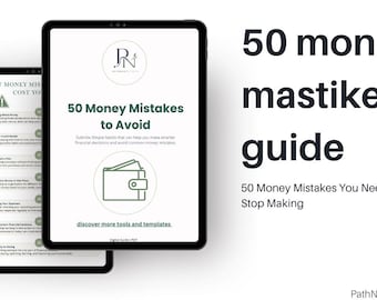 50 Money Mistakes Guide | Personal Finance, Financial Literacy (PDF Download)