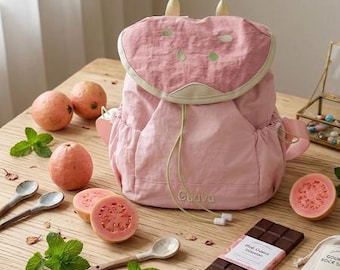 Fruktinspirerad Kawaii-ryggsäck för kvinnor, stor kapacitet, skolreseryggsäck, modeväska, present till henne
