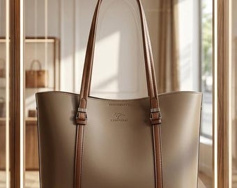 Large Capacity Tote Bag, Luxury Shoulder Handbag, Chic Casual Purse for Women, Everyday Work Commuter Bag