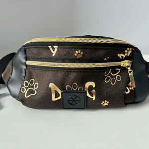 Dog Poop Bag Holder, Dog Walking Waist Bag, Poop Bag Dispenser, Dog Walking Pouch, Belt Bag, Leash Accessory, Gift for Dog Owner, Dog Pouch