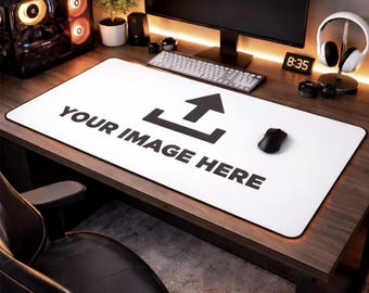 Custom Impression Mouse Pad, Large Desk Mat, Gaming Keyboard, Image Desk Setup