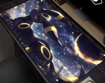 Umbreon Mouse Pad XL – Pokemon TCG Play Mat – Shadow Power Design – Gamer Desk Setup – Large Mousepad - Gamer Gift Idea - Moonbreon