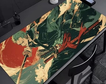 Roronoa Zoro XL Mouse Pad – One Piece Anime Desk Mat