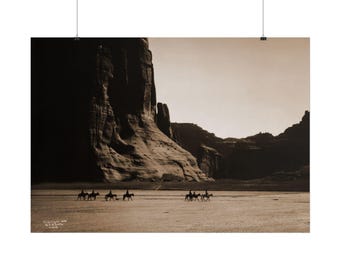 Canyon de Chelly  Monument Valley Cowboy Poster Print Y-566