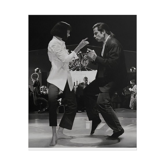 Pulp Fiction | The Twist Dance Scene In 'Pulp Fiction' With Uma Thurman And John Travolta | 1994 | Premium Quality Poster Print HFR-23