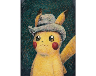 Van Gogh Style Cartoon  Famous Artwork Poster Y-366