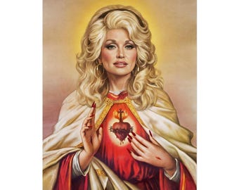 Dolly Parton Saint Rolled Poster, Wall Art Decor, Home Decor, No Frame S-39