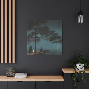 Lake Biwa by Koho Shoda Japanese Ukiyo-e Canvas Ready To Hang 1.25" Deep No Y-107