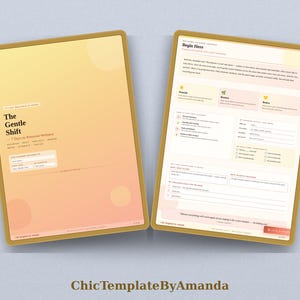 Agenda benessere settimanale Gentle Shift – Anti-burnout, equilibrio ritrovato (download digitale)