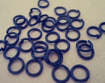 300 pcs black color Jump Rings 8mmx1.0mm