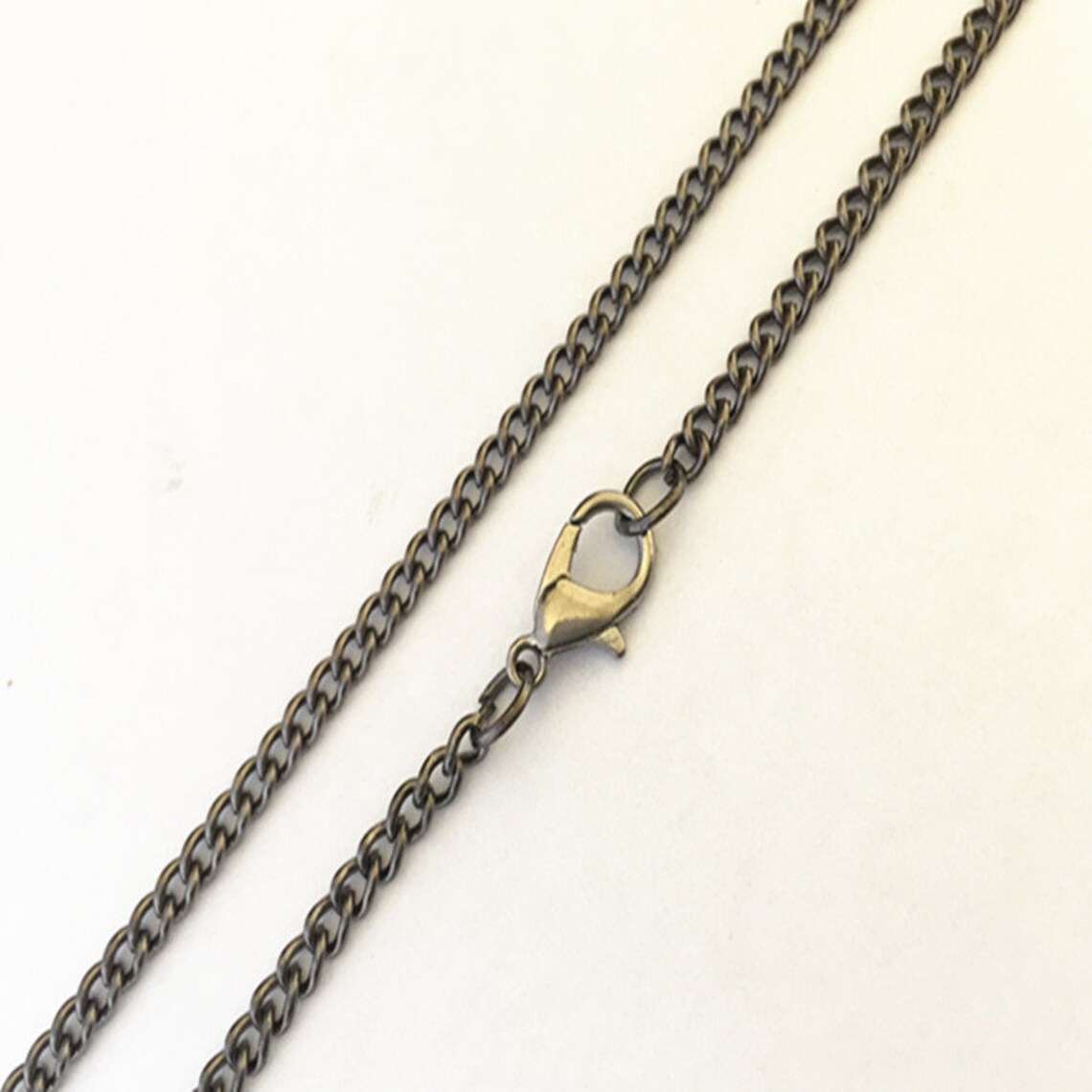 100pcs 3mmx4mm Gunmetal Color Necklace Chain Etsy