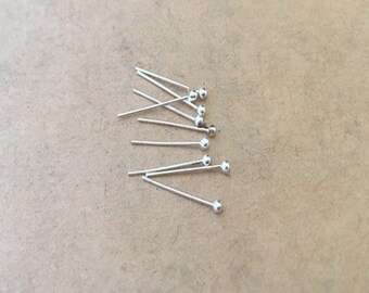 100pcs silver color (copper ) ball head pins 15mm
