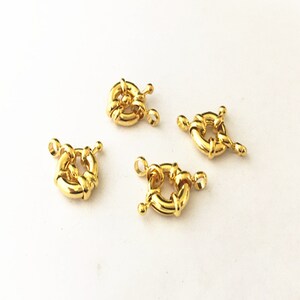 10pcs gold color connector Clasps 12mm