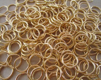 SALE 300 pcs gold color Jump Rings 10mmx1.0mm