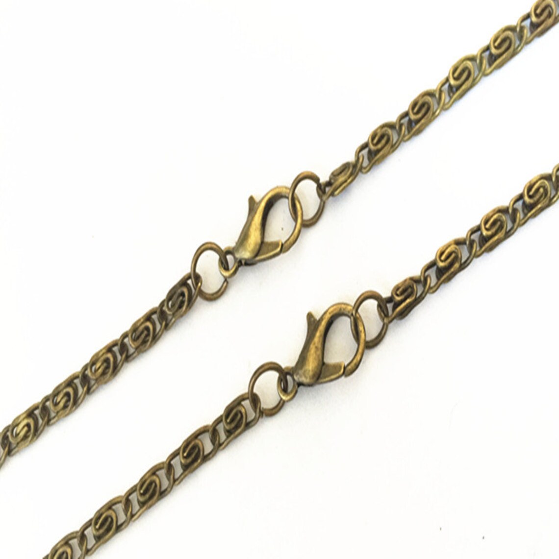 100pcs Antique Bronze Chain Necklace With Lobster Clasp 2mm Etsy UK