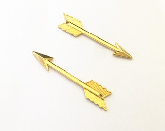 10pcs  gold color Arrow charm pendant  11mmx63mm