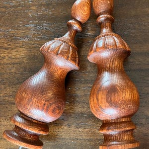 Large Wood Finial, Room Decor, turned wood,