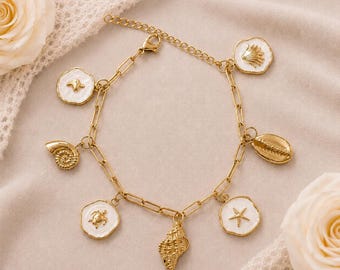 Shell Charm Bracelet