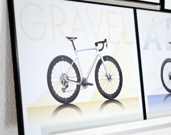 Gravel Bike Poster 50x70 cm / 20x28″