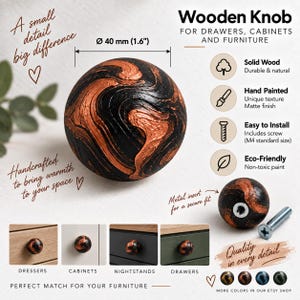 Boutons de tiroir en bois, boutons de commode, quincaillerie pour meubles, bouton de meuble en bois, boutons de meubles, quincaillerie colorée pour meubles, boutons en bois peint.