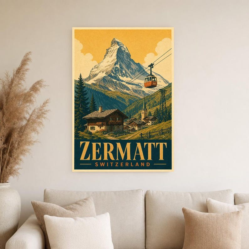 Zermatt Matterhorn Vintage 70S image 4