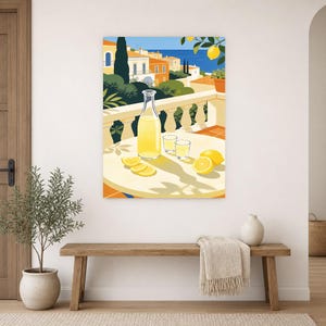 Mediterranean Limoncello Kitchen Print | Dolce Vita Italian Wall Art Print | Dining Room Summer Decor image 14