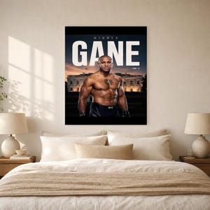 Poster di Ciryl Gane | UFC Fight Night alla Casa Bianca 2026 | Stampa artistica da parete MMA | Decorazione campione dei pesi massimi immagine 6