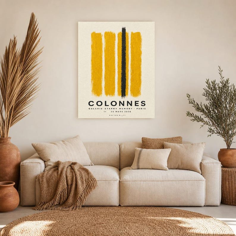 Columns | Abstract Wall Art | Modern Gallery Poster | Minimalist Print | Printed & Shipped image 9