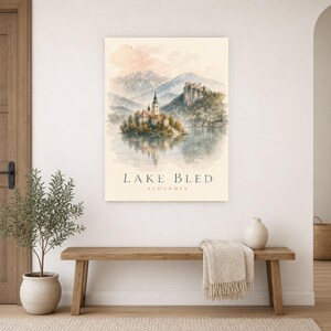 Lake Bled Watercolor image 10