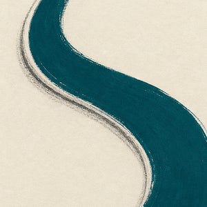 Türkiswelle | Abstrakte Wandkunst | Modernes Galerieposter | Minimalistischer Druck | Gedruckt & Versand Bild 3