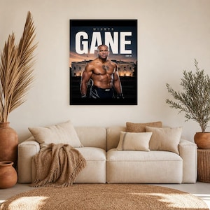 Poster di Ciryl Gane | UFC Fight Night alla Casa Bianca 2026 | Stampa artistica da parete MMA | Decorazione campione dei pesi massimi immagine 7