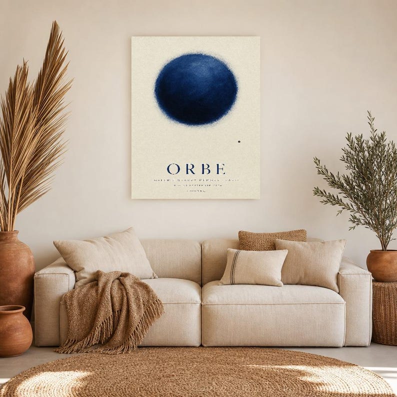 Orb | Abstract Wall Art | Modern Gallery Poster | Minimalist Print | Printed & Shipped image 7