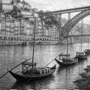 Porto Travel Poster | Soft Painting Portugal Wall Art | Named City Art Print | Printed & Shipped image 10
