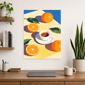 Medelhavsinspirerad espresso-kökstavla | Dolce Vita italiensk väggkonsttavla | Sommarinredning för matsalen bild 13