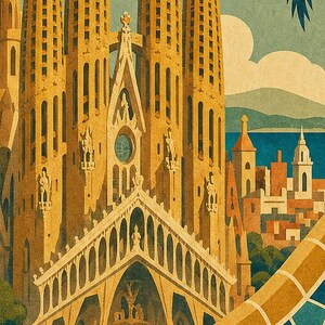 Barcelona Gaudi Vintage image 3