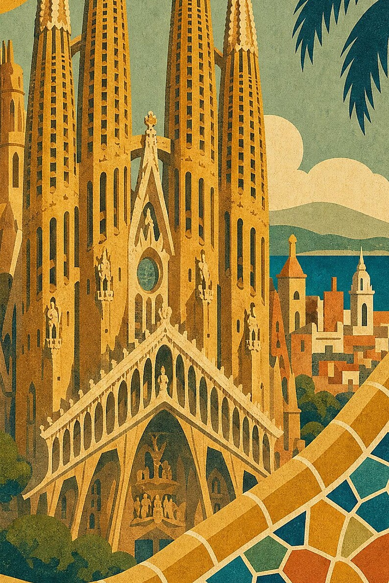 Barcelona Gaudi Vintage image 3