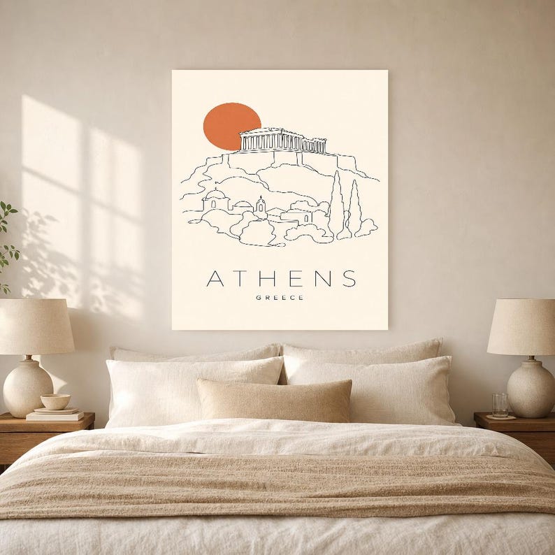 Athens Acropolis Minimalist image 8