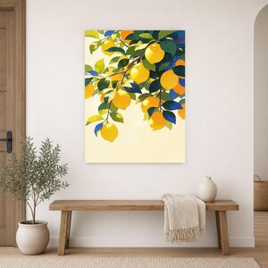 Mediterranean Lemon Kitchen Print | Dolce Vita Italian Wall Art Print | Dining Room Summer Decor image 14