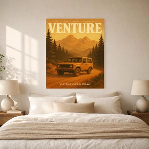 Venture Retro Poster | Vintage 70s Wall Art Print | Aesthetic Magazine Print | Mid Century Retro Decor Gift image 9