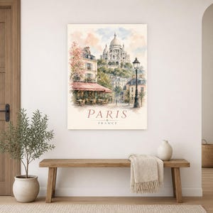 Paris Montmartre Watercolor image 10