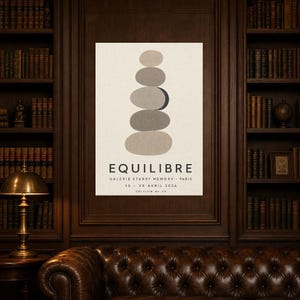 Balance | Abstract Wall Art | Modern Gallery Poster | Minimalist Print | Printed & Shipped image 5