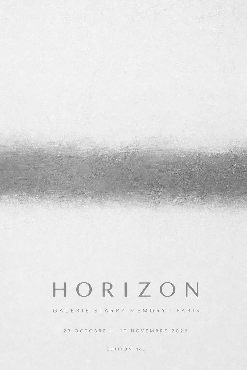 Horizon | Abstract Wall Art | Modern Gallery Poster | Minimalist Print | Printed & Shipped image 10