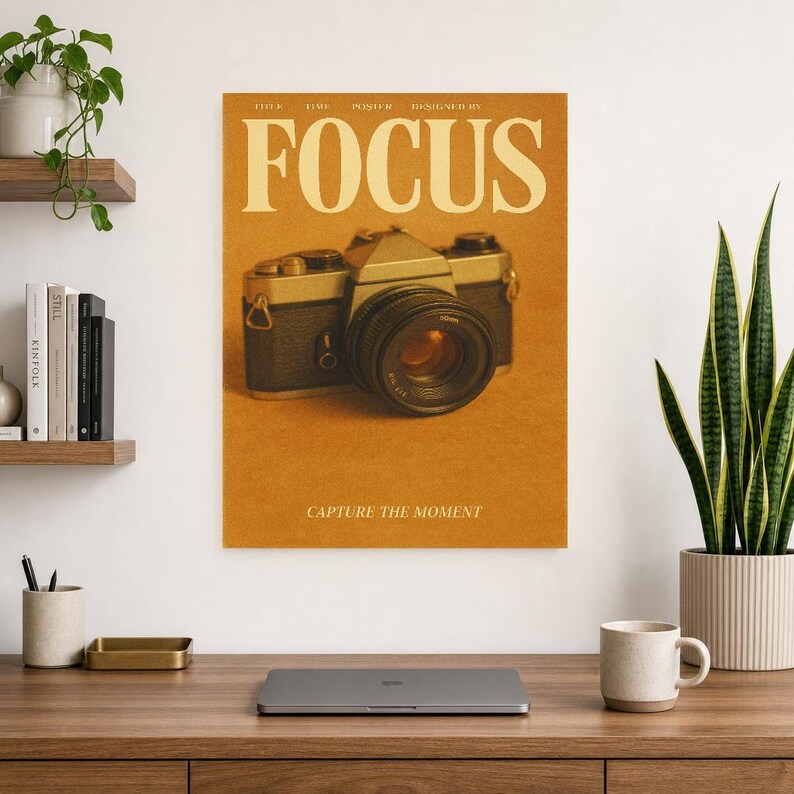 Focus Retro Poster | Vintage 70s Wall Art Print | Aesthetic Magazine Print | Mid Century Retro Decor Gift image 10