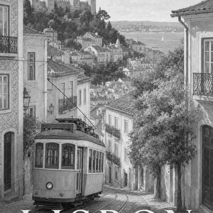Lisbon Travel Poster | Soft Painting Portugal Wall Art | Named City Art Print | Printed & Shipped image 10