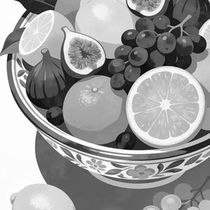 Mediterranean Fruit Bowl Kitchen Print | Dolce Vita Italian Wall Art Print | Dining Room Summer Decor image 17