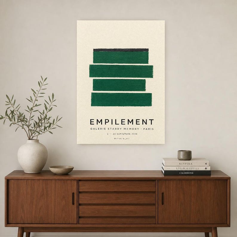 Stacking | Abstract Wall Art | Modern Gallery Poster | Minimalist Print | Printed & Shipped image 2