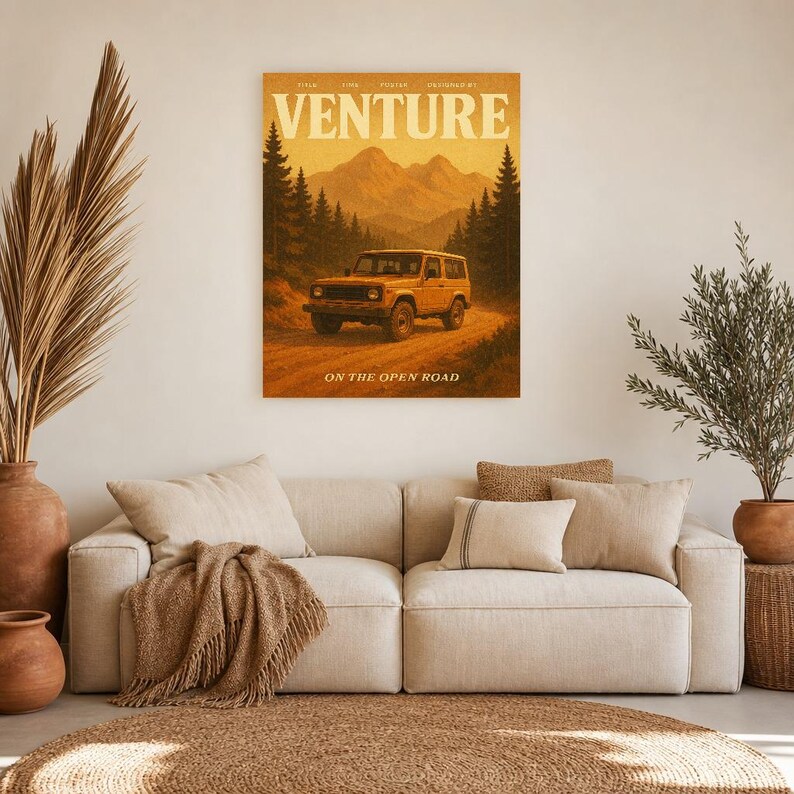 Venture Retro Poster | Vintage 70s Wall Art Print | Aesthetic Magazine Print | Mid Century Retro Decor Gift image 11