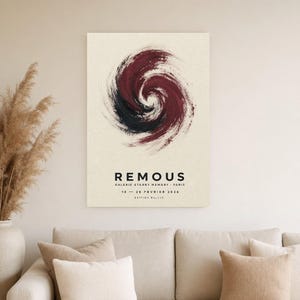 Swirls | Abstract Wall Art | Modern Gallery Poster | Minimalist Print | Printed & Shipped image 4