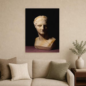 Classical Statue Wall Art | Renaissance Bust Poster | Moody Dark Academia Sculpture Print image 8
