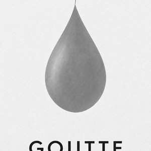 Drop | Abstract Wall Art | Modern Gallery Poster | Minimalist Print | Printed & Shipped image 10